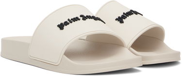Sneakers og sko Palm Angels Classic Logo Pool Slides Hvid | PWIC013C99MAT0016110, 3