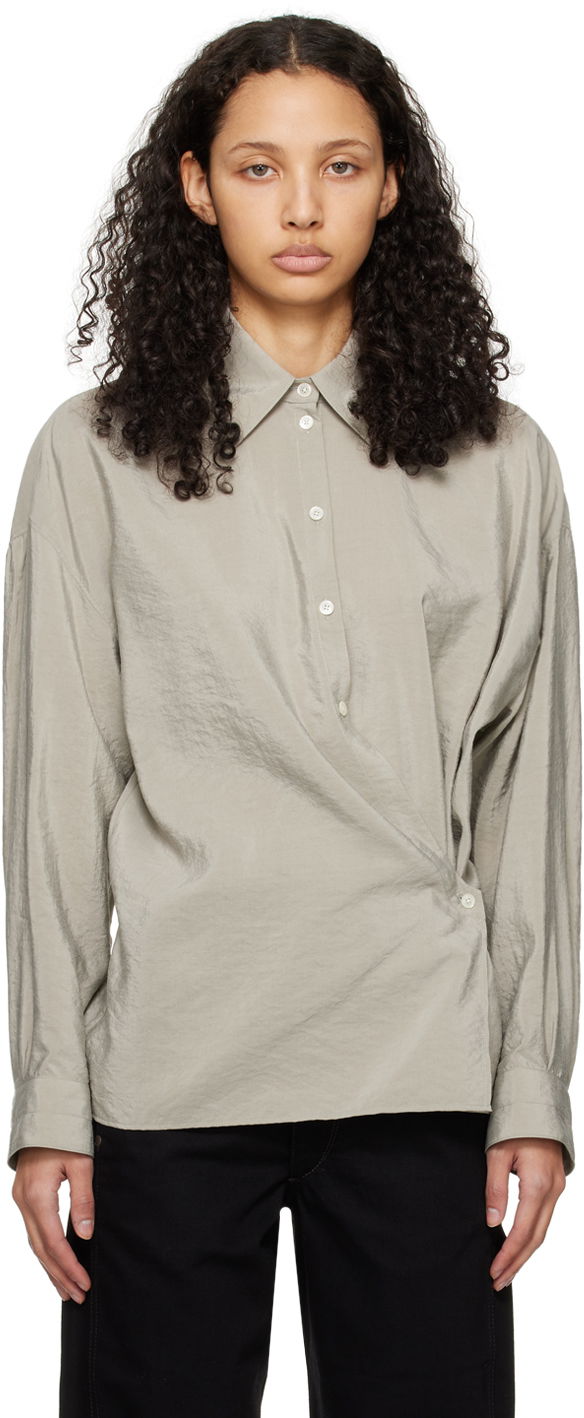 Skjorte LEMAIRE Twisted Button-Up Shirt Grøn | SH1032 LF208, 0