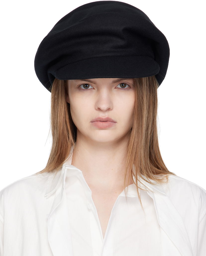 Hat Yohji Yamamoto Yohji Yamamoto Top Crown Casquette Sort | FL-H82-164