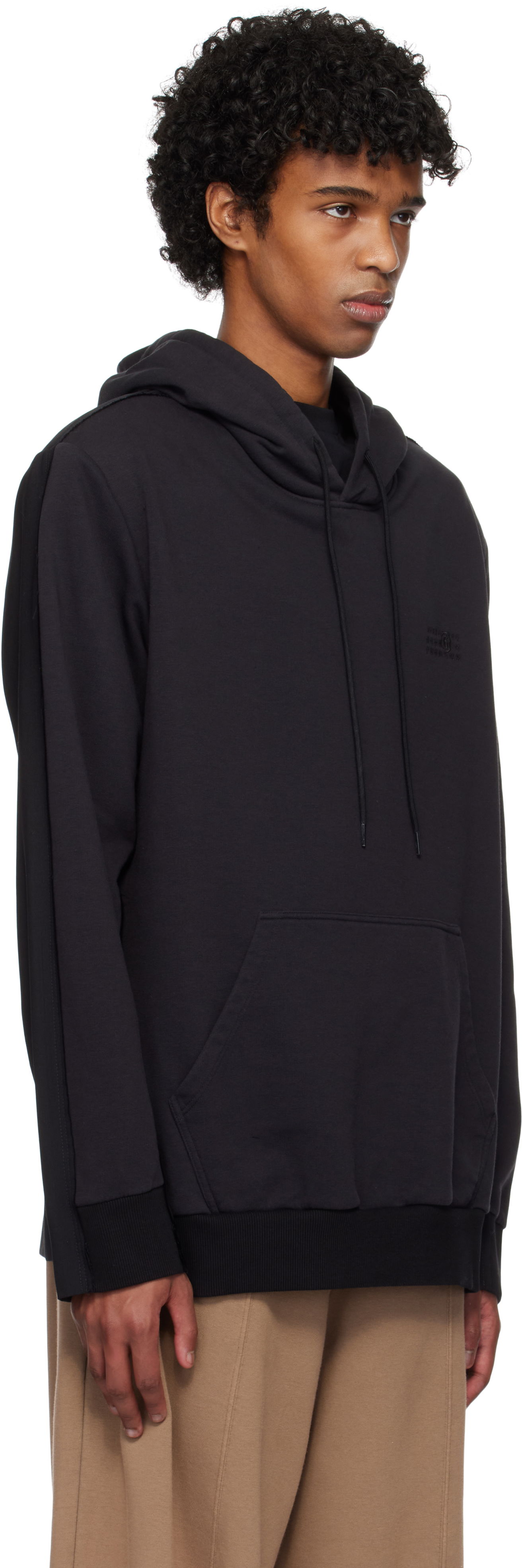 Sweatshirt Maison Margiela MM6 Maison Margiela Paneled Hoodie Sort | SH0GU0022 MTJ018, 1