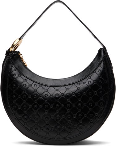 Håndtaske Marine Serre Marine Serre Moonogram Embossed Leather Eclips Bag Sort | WBA020A CLEA0051, 0