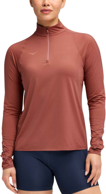 Sweatshirt Hoka One One GlideTech Quarter Zip Top Rød | 1164155-roug, 0