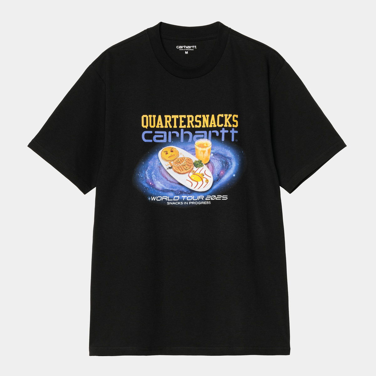 T-shirt Carhartt WIP Quartersnacks World Tour 2025 Graphic T-Shirt Sort | I036114_6, 0
