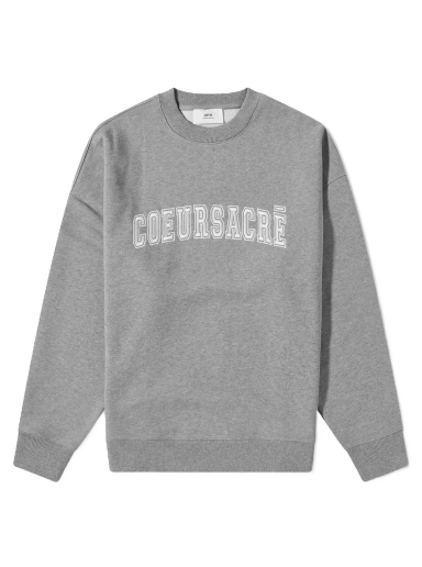 Sweatshirt AMI Coeur Sacre Crew Sweat Grå | USW009-747-055