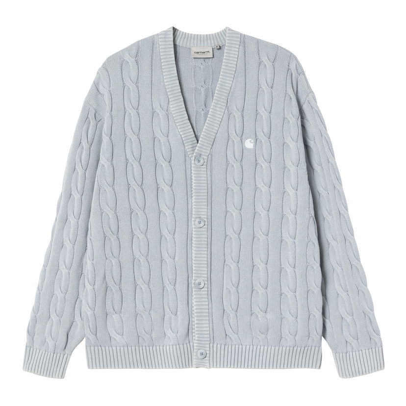 Sweater Carhartt WIP Carter Cable Knit Cardigan Blå | I035178_6