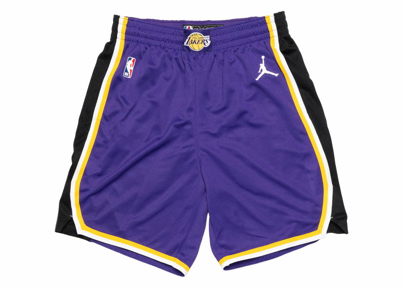 Shorts Nike LA Lakers Statement Edition 2020 Swingman Shorts Field Purple/White Lilla | CV9564-504