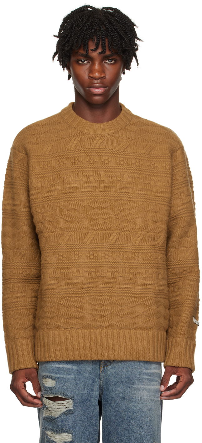 Sweater ADER ERROR Oversized Knit Sweater Brun | BMADFWKT0305BG, 0