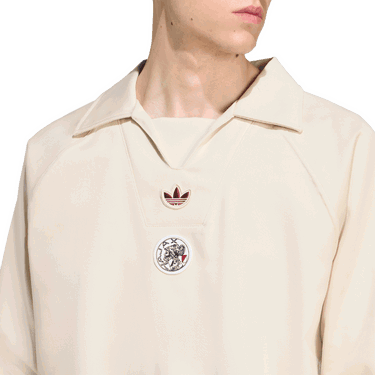 Sweatshirt adidas Performance Terrace Icons Ajax Amsterdam Training Top Beige | JM7360, 2