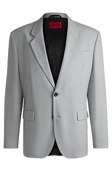 Jakke BOSS Men's Stretch Twill Jacket with Full Lining Grå | 50538431, 0