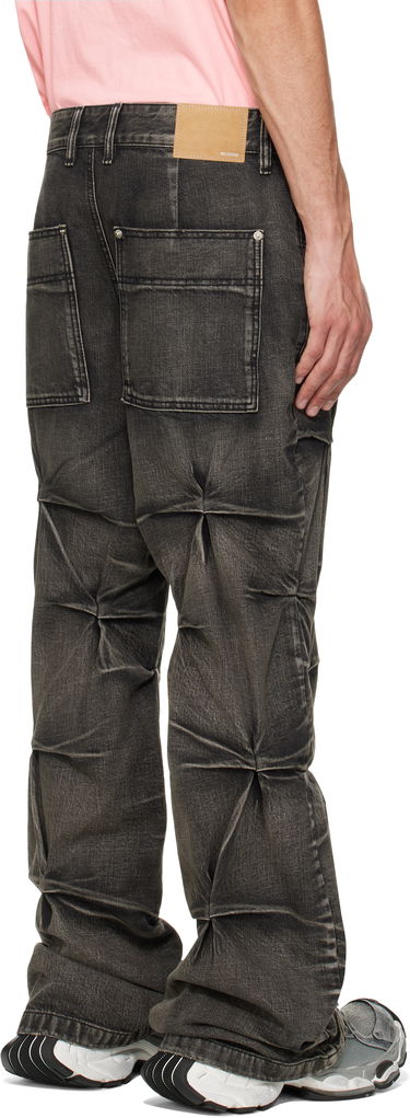 Jeans We11done We11done Wrinkled Jeans Sort | WD-DP1-25-365-M-BK, 2
