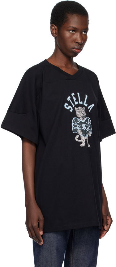 T-shirt Stella McCartney Stella McCartney Leopard Mascot T-Shirt Sort | 6J04103SQA05, 1