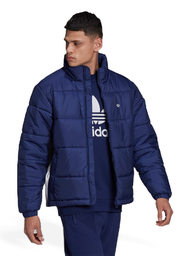 Jakke adidas Originals Padded Stand-Up Collar Mørkeblå | H13552