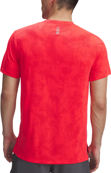 T-shirt Under Armour Under Armour UA Launch Camo Short Sleeve T-Shirt Rød | 6006098-713, 1