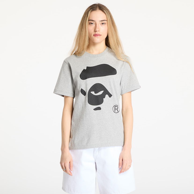 T-shirt BAPE A BATHING APE Ape Face T-Shirt Grå | 001TEL301003MGRA