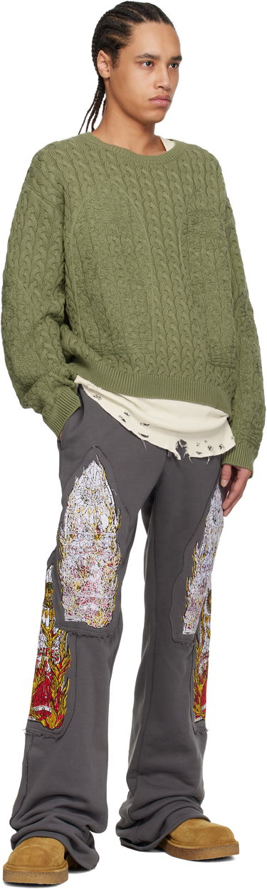 Joggingbukser Who Decides War Who Decides War Triple Flame Glass Sweatpants Grå | 1121110021SS25, 3