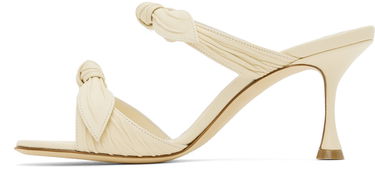 Tilbehør Manolo Blahnik Manolo Blahnik Lollo Knotted Heeled Sandals Hvid | 224-1604, 2
