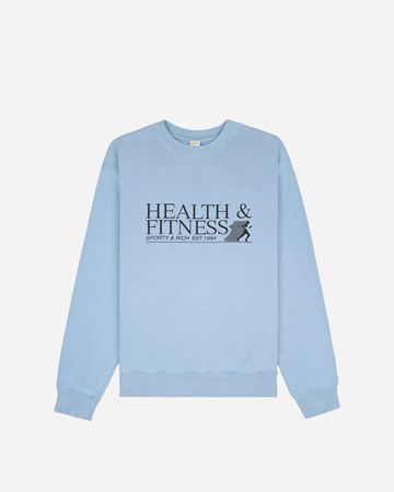 Sweater Sporty & Rich Health & Fitness Crewneck Blå | CR834SK, 0