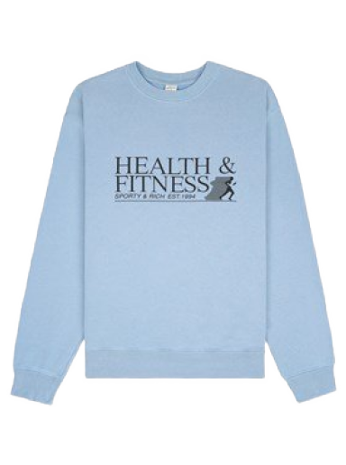 Sweater Sporty & Rich Health & Fitness Crewneck Blå | CR834SK