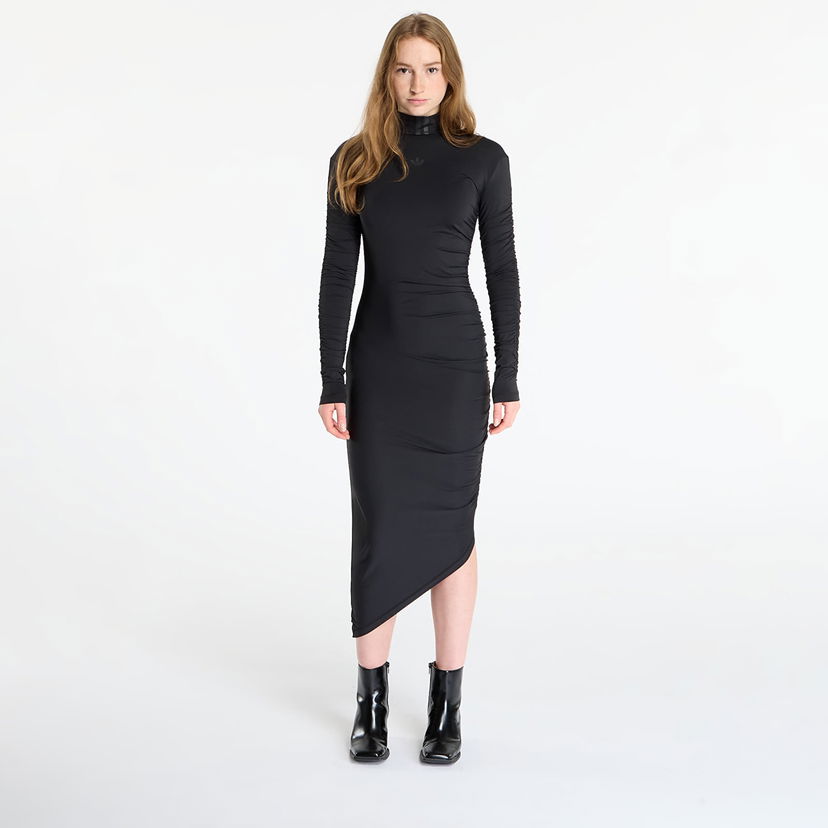 Kjole adidas Originals Ruched Maxi Dress Sort | JW2806
