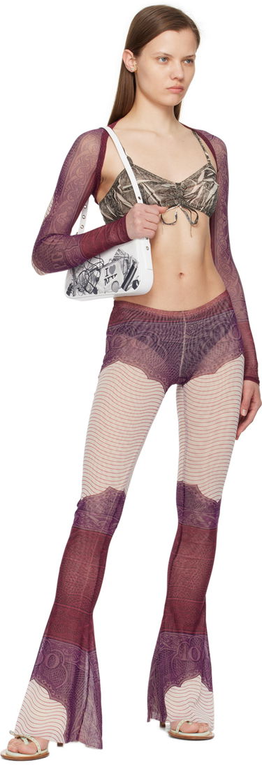 Sweater Jean Paul Gaultier Purple & Burgundy 'The Cartouche' Cardigan Lilla | 24/25-F-TO126-T515-300128, 3