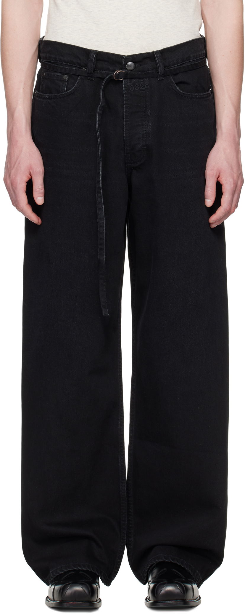 Jeans 032C 032c Down To Earth Wide Leg Jeans Sort | S25-URD-1062-050