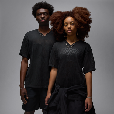T-shirt Jordan Air Jordan Knitted Jersey T-Shirt Sort | HQ0766-045, 0