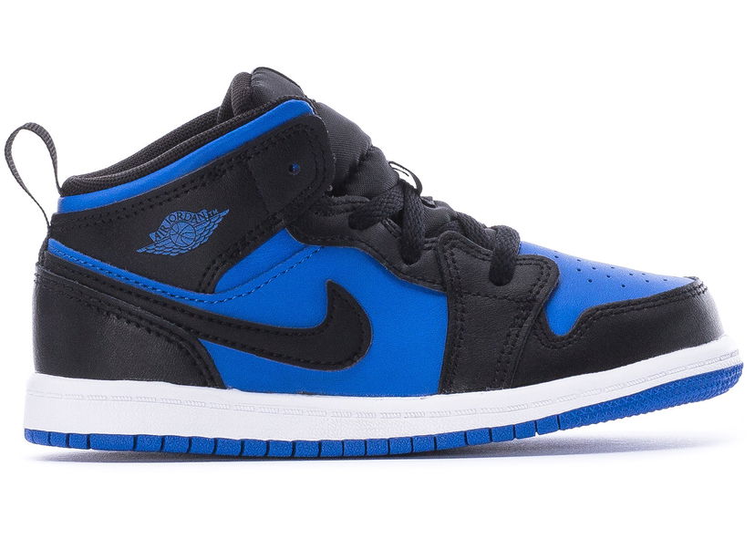 Tøj Jordan Jordan 1 Mid Black Royal Blue Mørkeblå | DQ8425-042