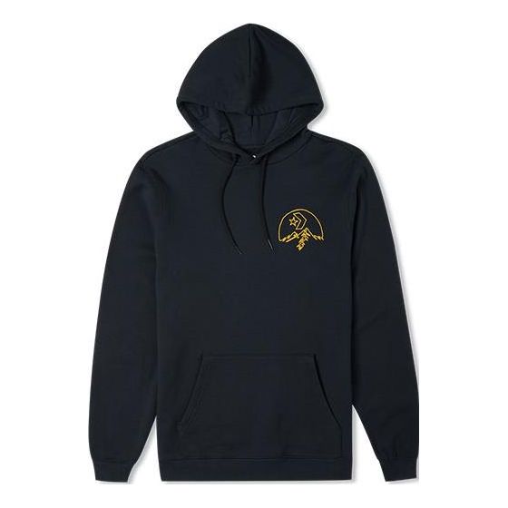Sweatshirt Converse Mountain Logo Hoodie Sort | 10025050-A01