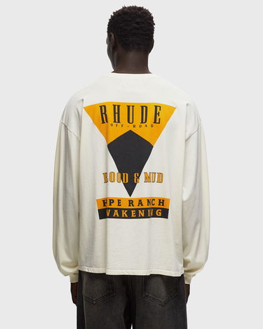 T-shirt Rhude BLOOD AND MUD LS TEE Hvid | RHFW23TT040126110611, 1