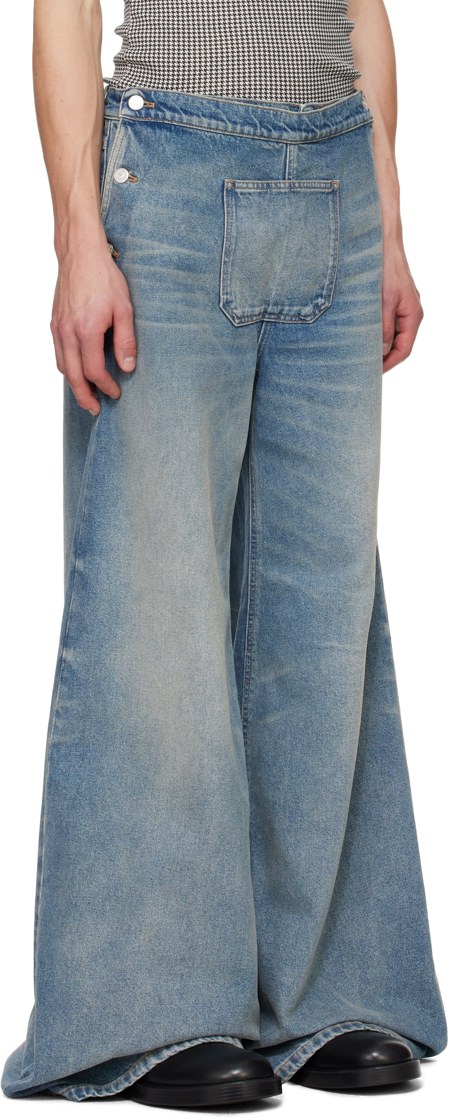 Jeans Courrèges Courrèges One Pocket Baggy Jeans Blå | 324DPA238DE0033, 1