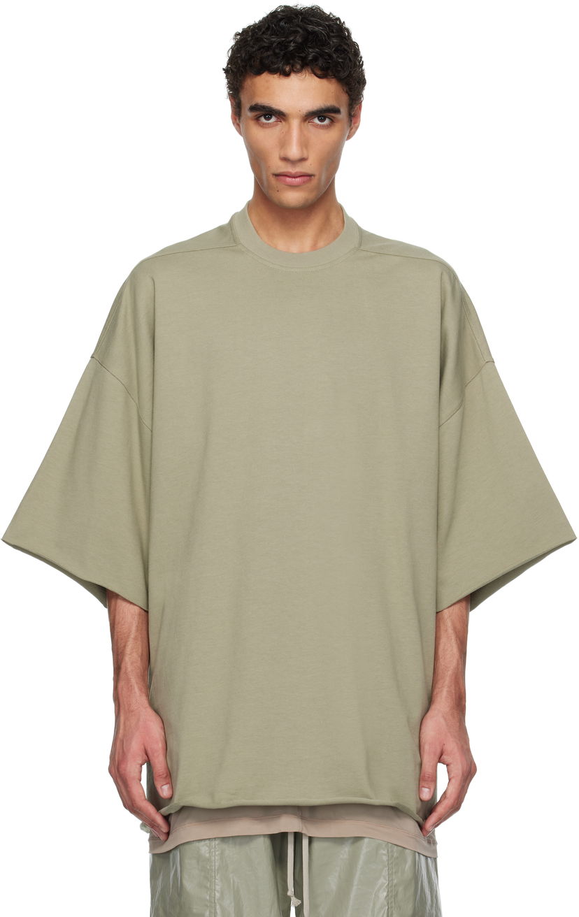 T-shirt Rick Owens Rick Owens Hollywood Tommy T-Shirt Grøn | RU01E5283 BA