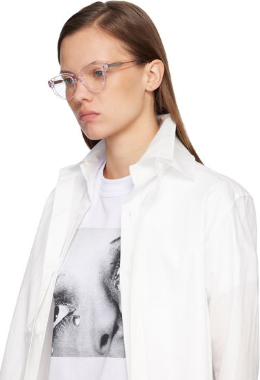 Solbriller Givenchy GV Day Text Logo Circular Glasses Lyserød | GV50095IW50026 192337238666, 3