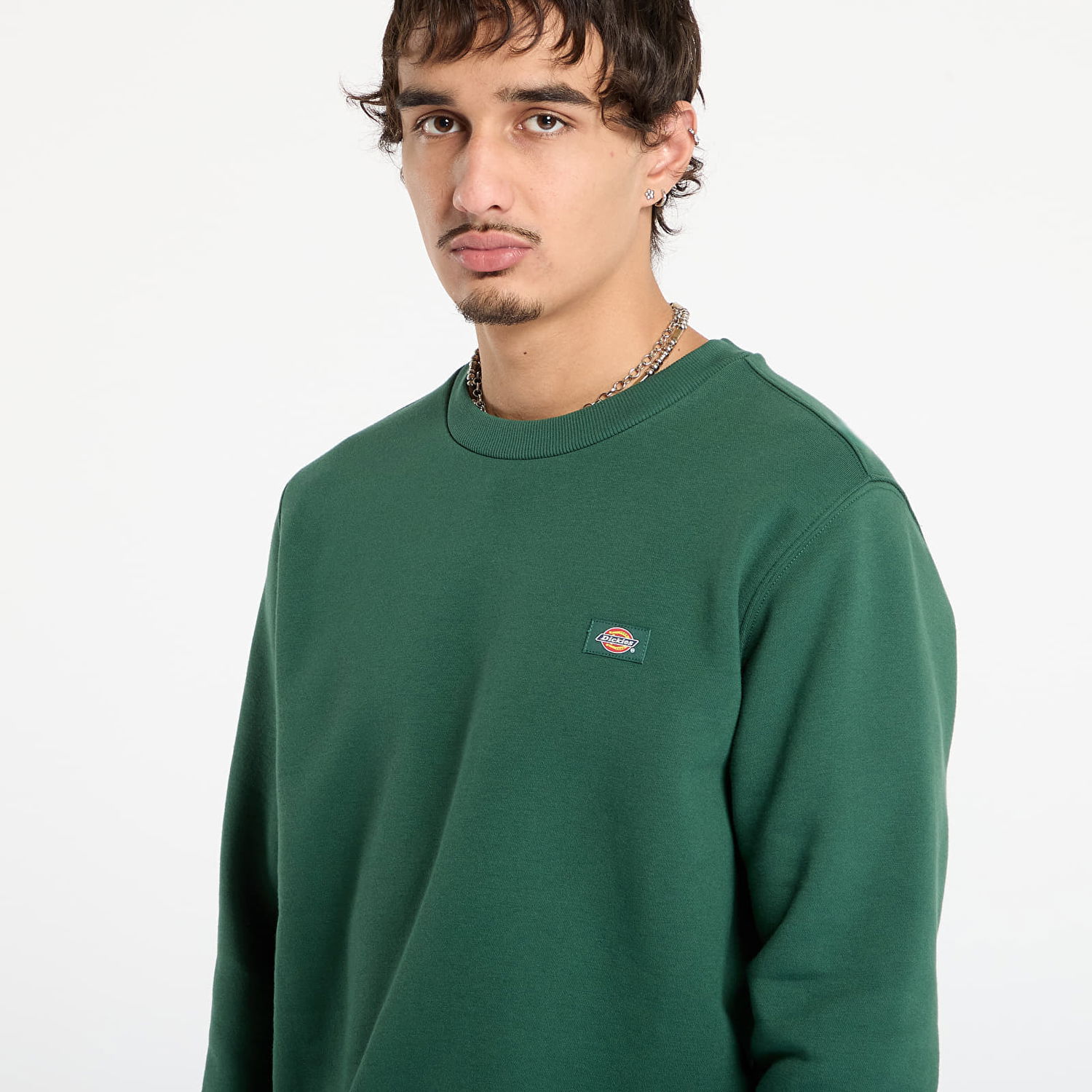 Sweatshirt Dickies Oakport Sweatshirt Grøn | 0A4XCE-PINE-NEEDLE-GRE, 0
