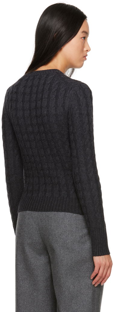 Sweater TOTEME TOTEME Cable Knit Sweater Grå | 234-WRTWTP172-YA0008, 2