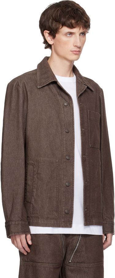 Jakke Dries Van Noten Dries Van Noten Denim Shirt Jacket Beige | 252-020580-2385, 4