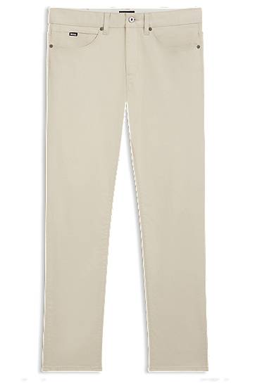 Jeans BOSS Delaware Slim-Fit Performance Denim Jeans Beige | 50550942, 0