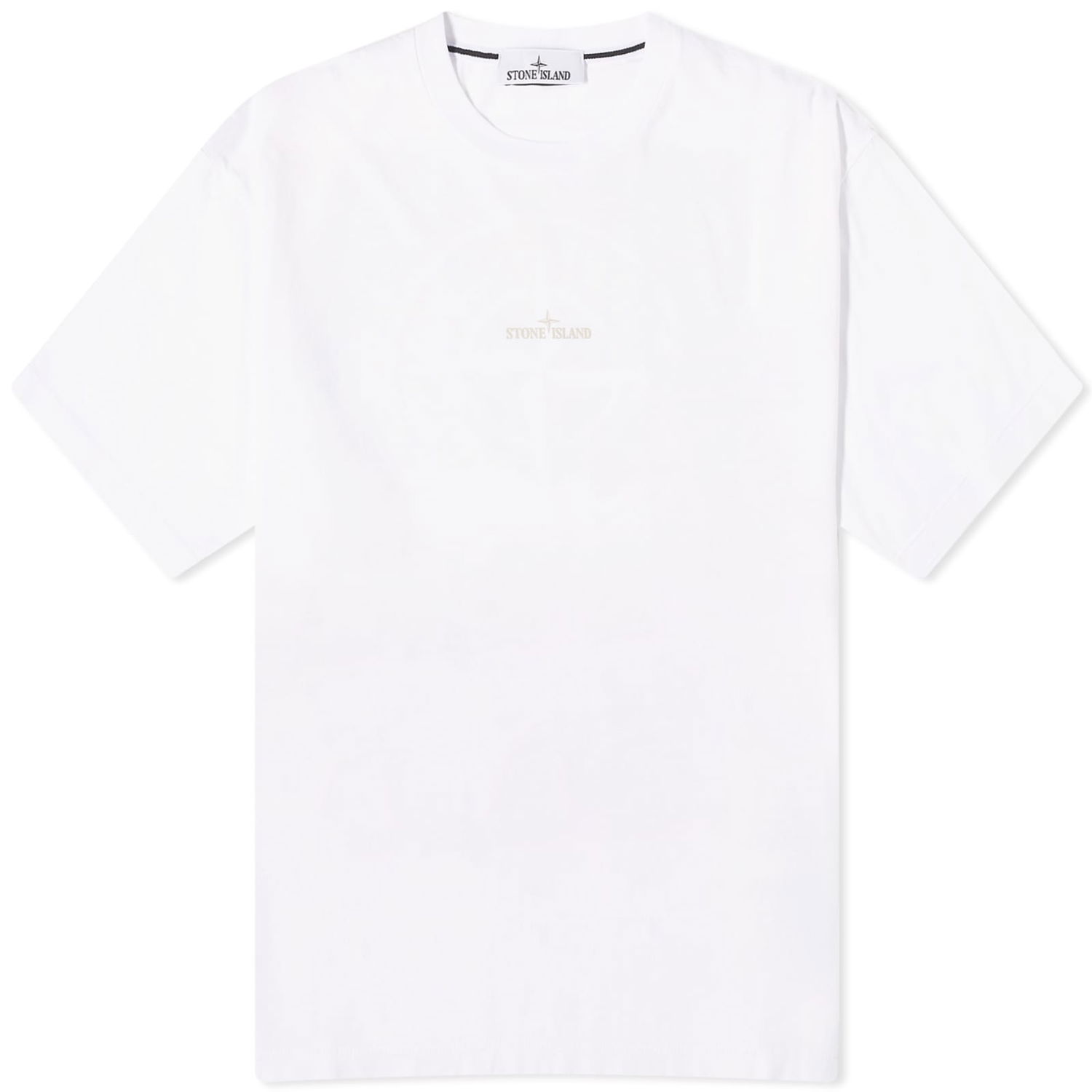 T-shirt Stone Island Scratched Print T-Shirt Hvid | 80152RC89-V0001, 0