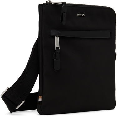 Skuldertaske BOSS BOSS Canvas Messenger Bag Sort | 50529082, 4