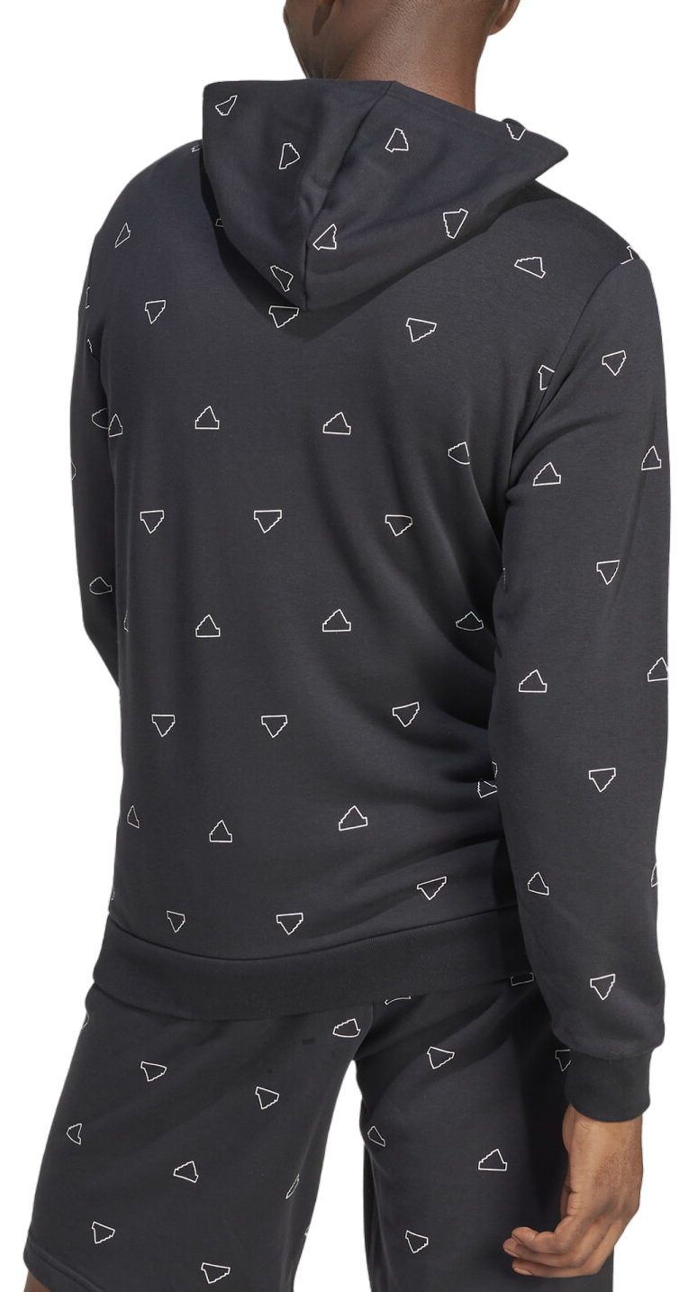 Sweatshirt adidas Performance Sportswear Seasonal Essentials Monogram Graphic Hoodie Grå | iv9357, 1
