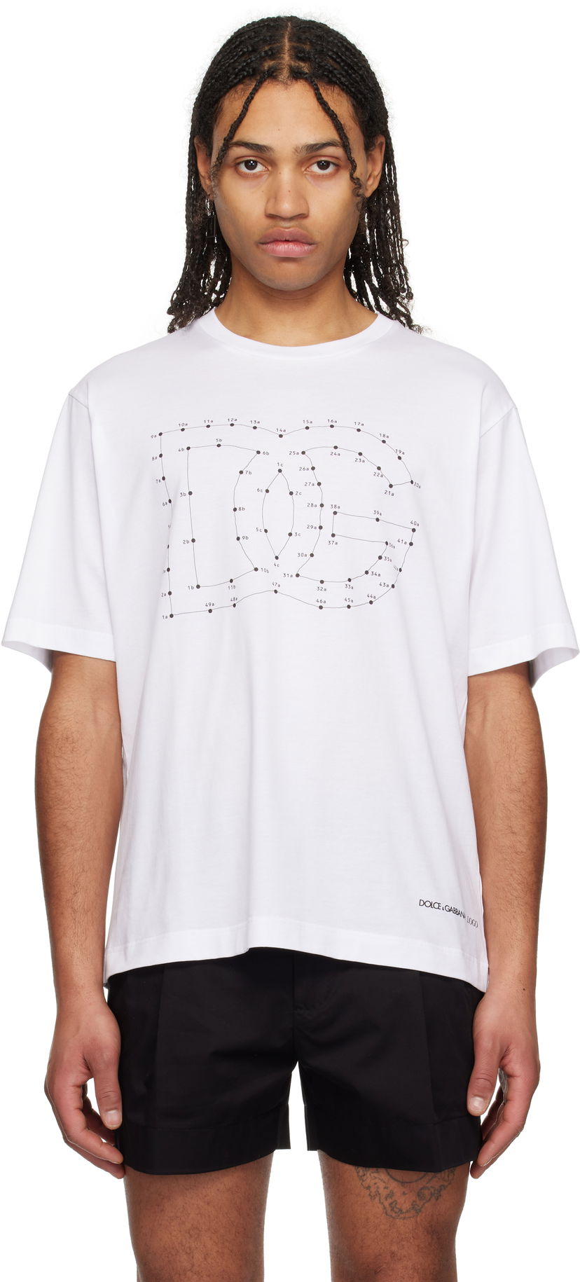 T-shirt Dolce & Gabbana Dolce&Gabbana 'Italian Holiday' Graphic Print T-Shirt Hvid | G8PN9TG7O4N