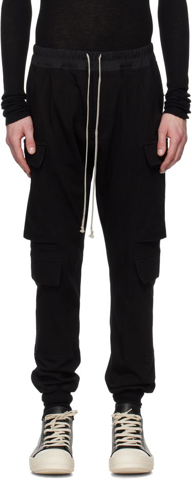 Cargo bukser Rick Owens Rick Owens Hollywood Mastodon Megacargo Pants Sort | RU01E5337 BA, 0