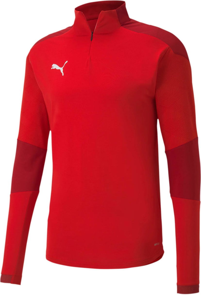 Sweater Puma Puma teamFINAL 21 Training 1/4 Zip Top Rød | 65647501