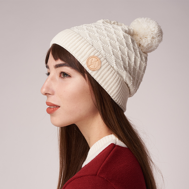 Beanie Vasky Vasky Merino Wool Beanie Hvid | A-2223-007, 1