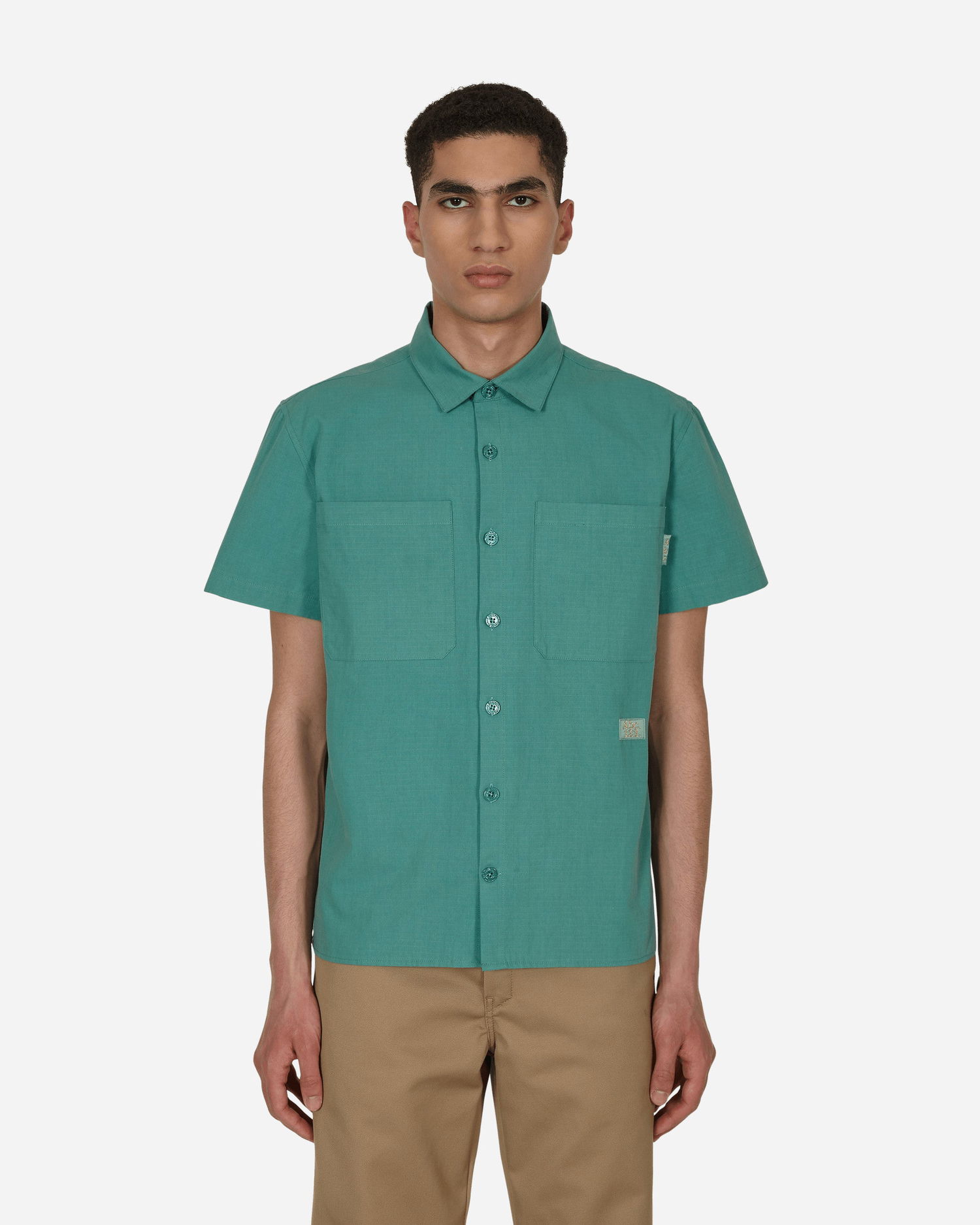 Skjorte Advisory Board Crystals Abc. 123. Studio Work Shirt Grøn | ABC123WSLW100 001, 1