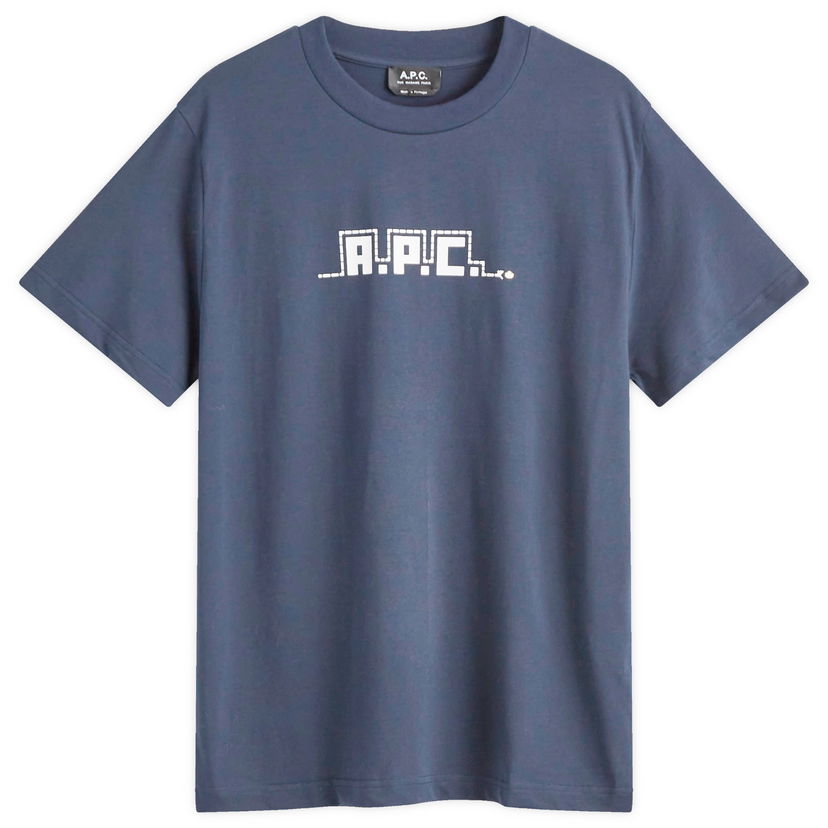 T-shirt A.P.C. Lunar New Year Snake Graphic T-Shirt Blå | COHBW-M26502-IAK