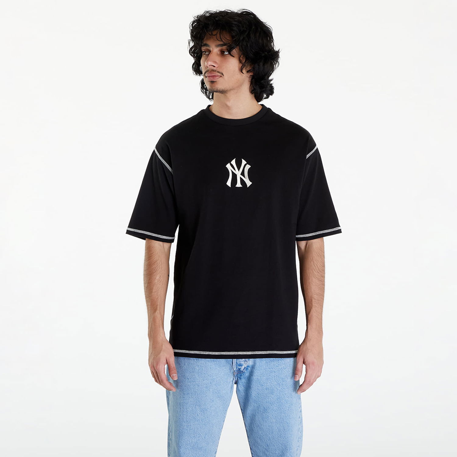 T-shirt New Era New York Yankees MLB World Series Oversized T-Shirt UNISEX Sort | 60435451, 0