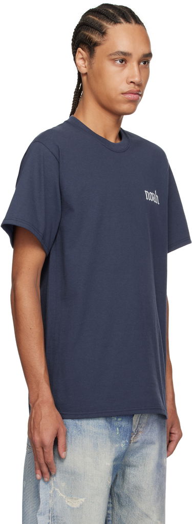 T-shirt Noah Noah Gothic 'N' T-Shirt Mørkeblå | T260SS25NVY, 1