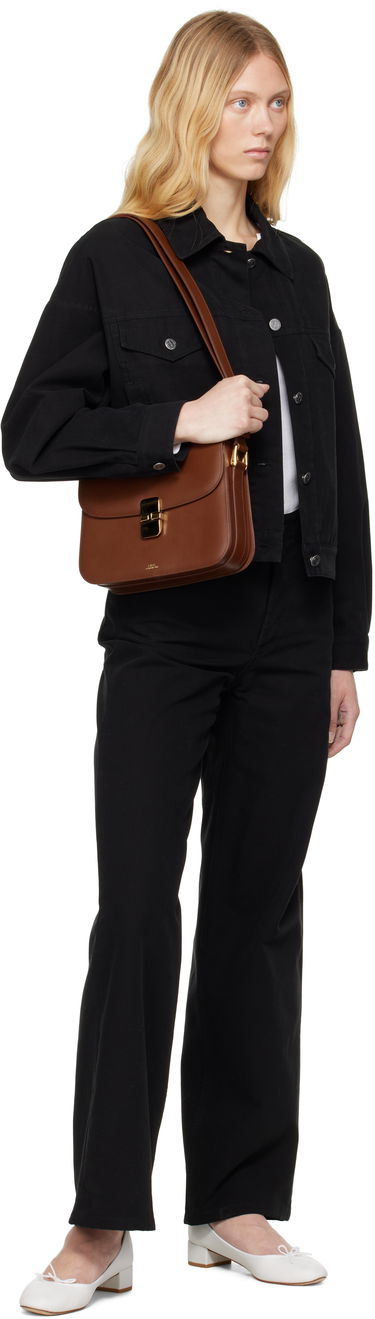 Jakke A.P.C. A.P.C. Cally Cropped Denim Jacket Sort | COGBJ-F02905, 3