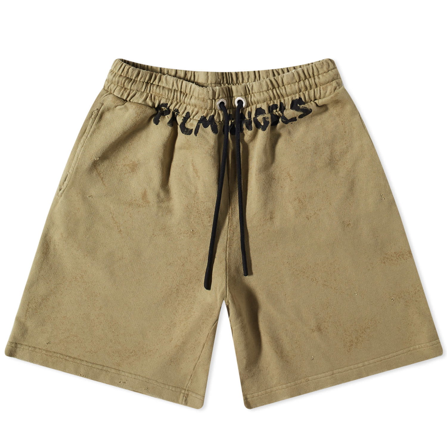 Shorts Palm Angels Logo Short Grøn | PMCI010S23FLE0065610, 0