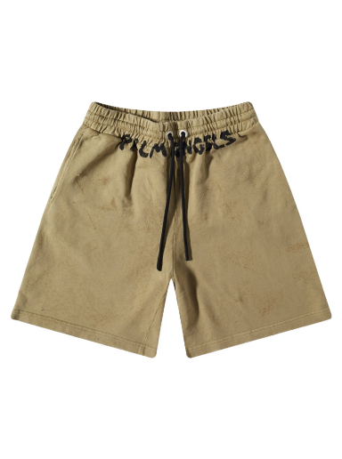 Shorts Palm Angels Logo Short Grøn | PMCI010S23FLE0065610
